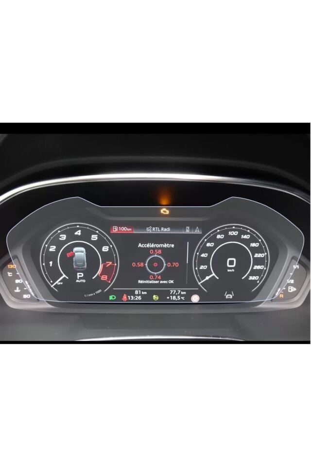 Audi Q3 Dijital Gösterge ve Multimedya Ekran Koruyucu 9H Nano 2li