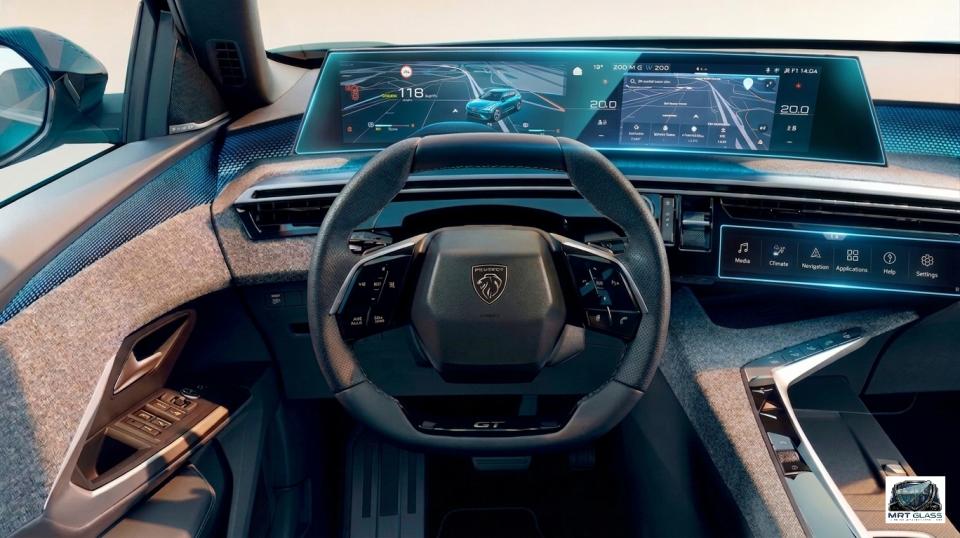 Peugeot 5008 Ekran Koruyucu 21 inç Multimedya ve Klima 9H Nano Film