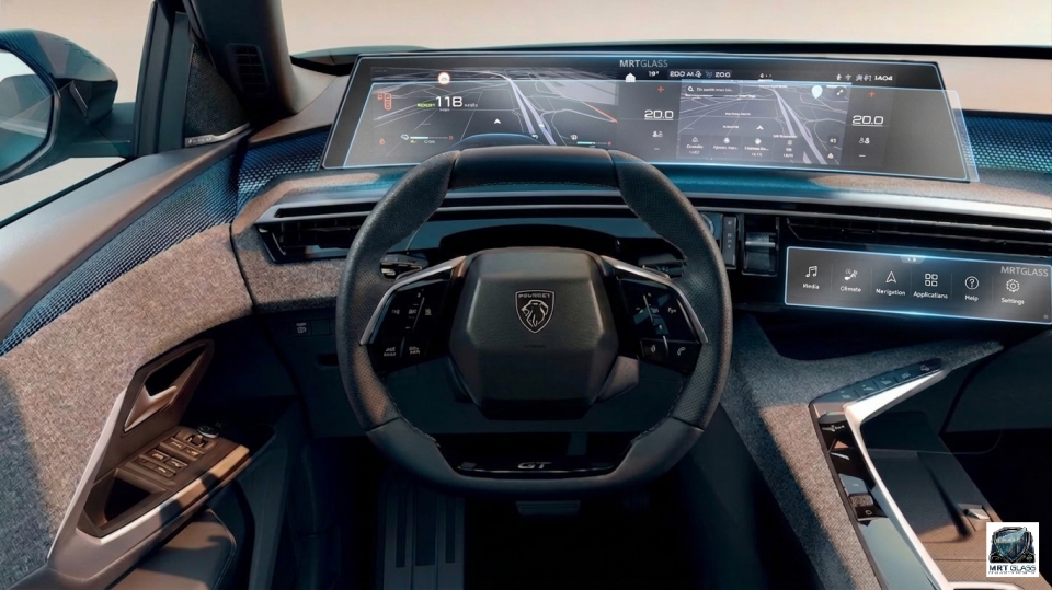 Peugeot 5008 Ekran Koruyucu 21 inç Multimedya ve Klima 9H Nano Film
