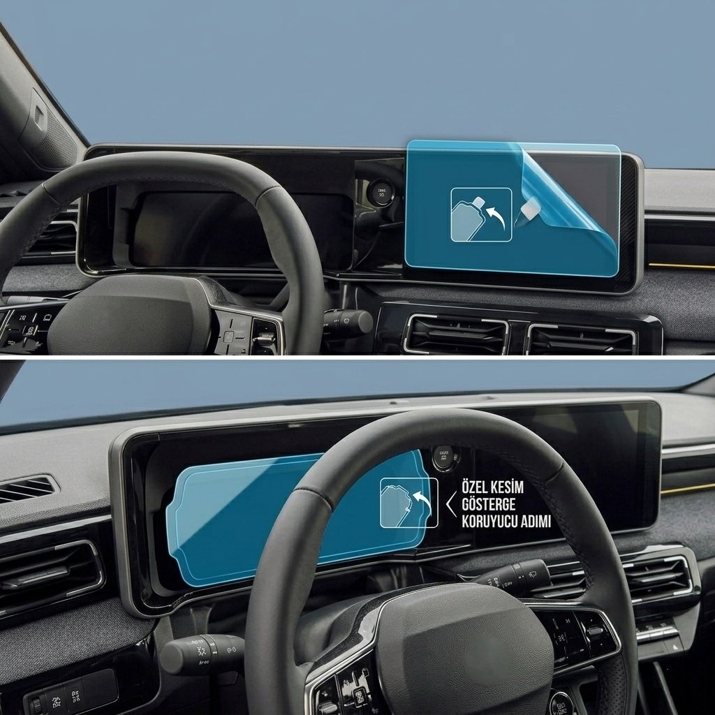 Renault Boreal Multimedya ve Dijital Gösterge MAT Ekran Koruyucu