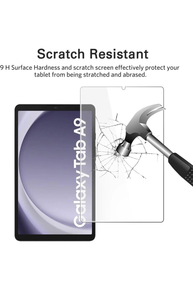Samsung Galaxy Tab A9 8.7 inç Ekran Koruyucu Temperli Cam