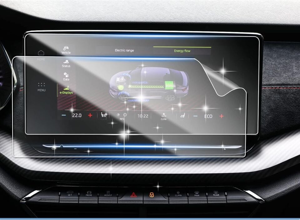 Skoda Octavia Ekran Koruyucu 10 Inç Navigasyon 9H Nano Film