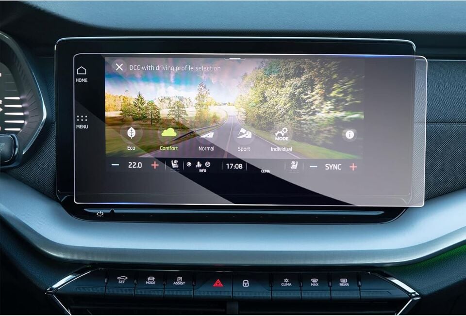 Skoda Octavia Ekran Koruyucu 10 Inç Navigasyon 9H Nano Film