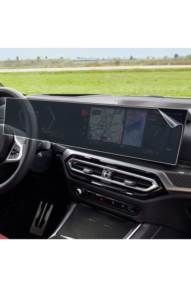 BMW X5 Ekran Koruyucu Nano Film Dijital Gösterge ve Navigasyon İçin Tek Parça
