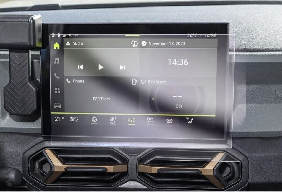 Renault Duster Navigasyon ve Gösterge Ekran Koruyucu 9H Nano (2'li Set) 2025+