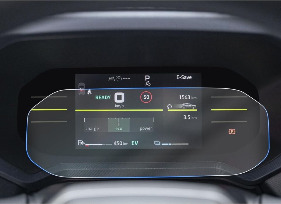 Renault Duster Navigasyon ve Gösterge Ekran Koruyucu 9H Nano (2'li Set) 2025+