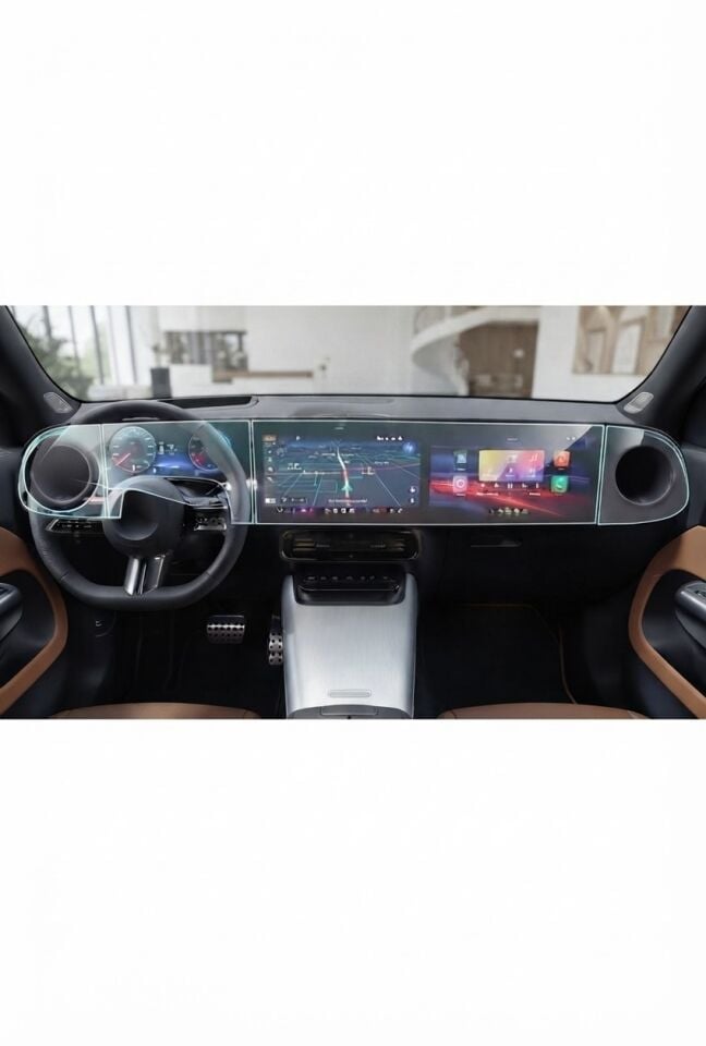 Mercedes GLB 200 Ekran Koruyucu 4 Parça Set 9H Nano Film 2026