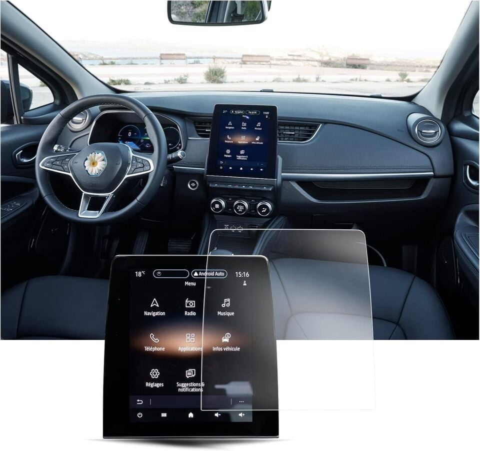 Renault Clio 5 Ekran Koruyucu R Link 9.3 inç 9H Nano Film
