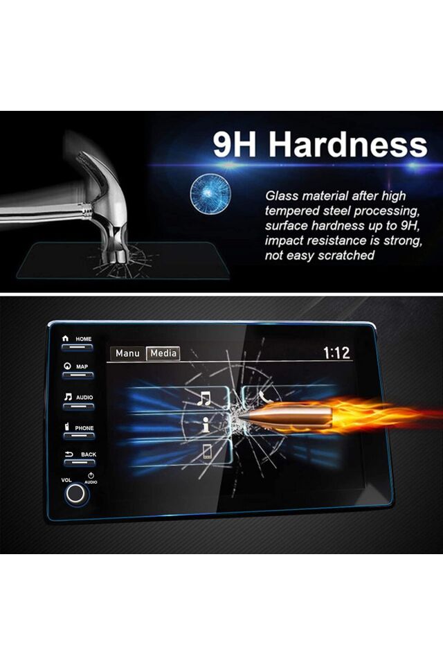 Honda Civic FC5 Makyajlı Multimedya Ekran Koruyucu Temperli Cam 9H