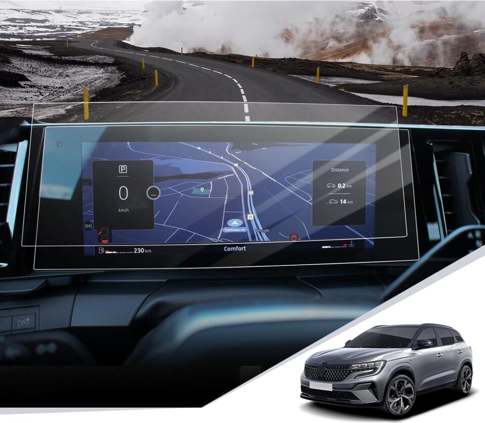 Renault Austral Dijital Gösterge Ekran Koruyucu 9H Nano