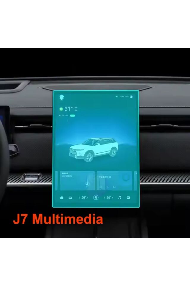 Jaecoo7 Revive 13.2 inç Navigasyon ve Dijital Gösterge Uyumlu Nano Ekran Koruyucu 2 in 1