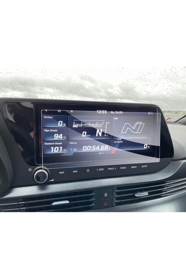 Hyundai i20N 10.25 Inç Multimedya ve Dijital Gösterge Ekran Koruyucu Nano Film 2'li Set