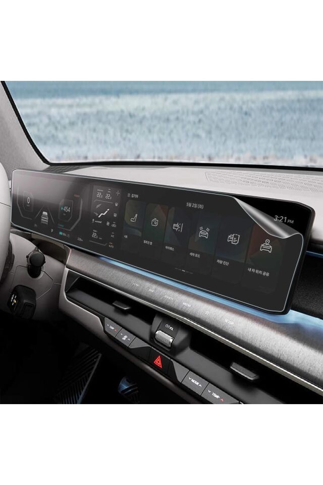Kia Ev9 Sürücü bilgi ve Navigasyon uyumlu 12.3 inç Ekran Koruyucu Nano Film 2024