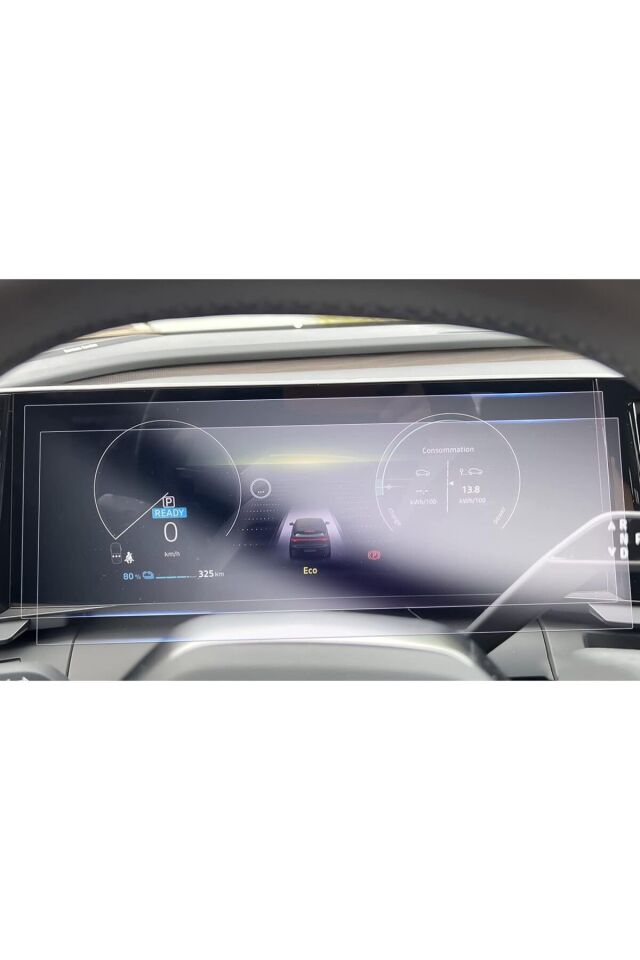 Renault Megane E-Tech 2in1 Set 12.3 inç Dijital Gösterge 9 inç Navigasyon Ekran Koruyucu 9H Nano