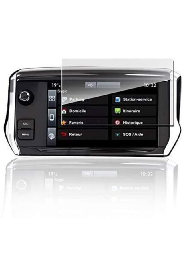 Peugeot 2008 7'' Multimedya Ekran Koruyucu 9H Nano