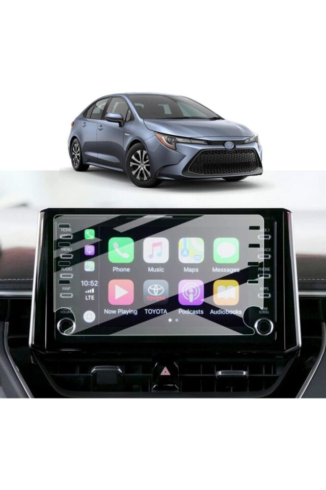 Toyota Corolla 8'' Multimedya Cep Telefonu Ekran Koruyucuları 2020 2021